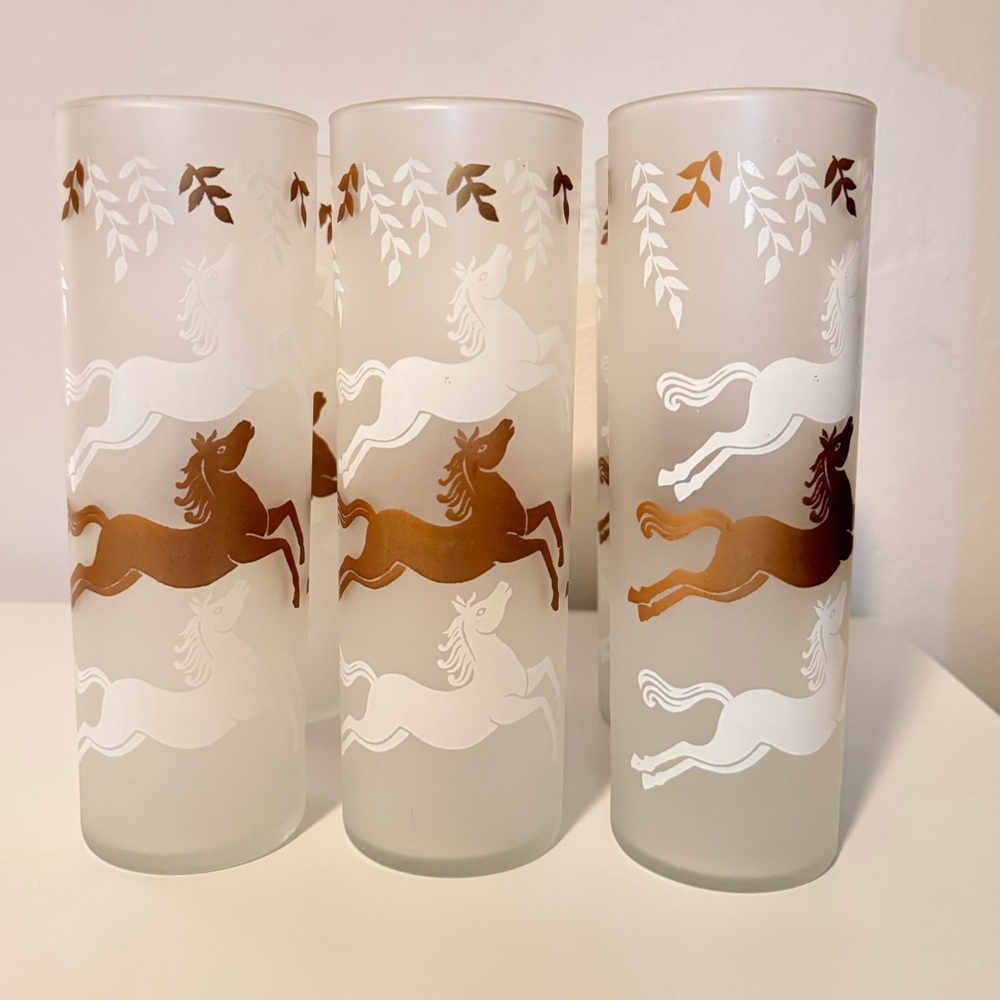 1950s Libbey Cavalcade Tom Collins Set of 6